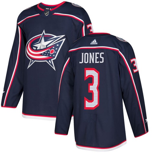 Adidas Columbus Blue Jackets #3 Seth Jones Navy Blue Home Authentic Stitched Youth NHL Jersey